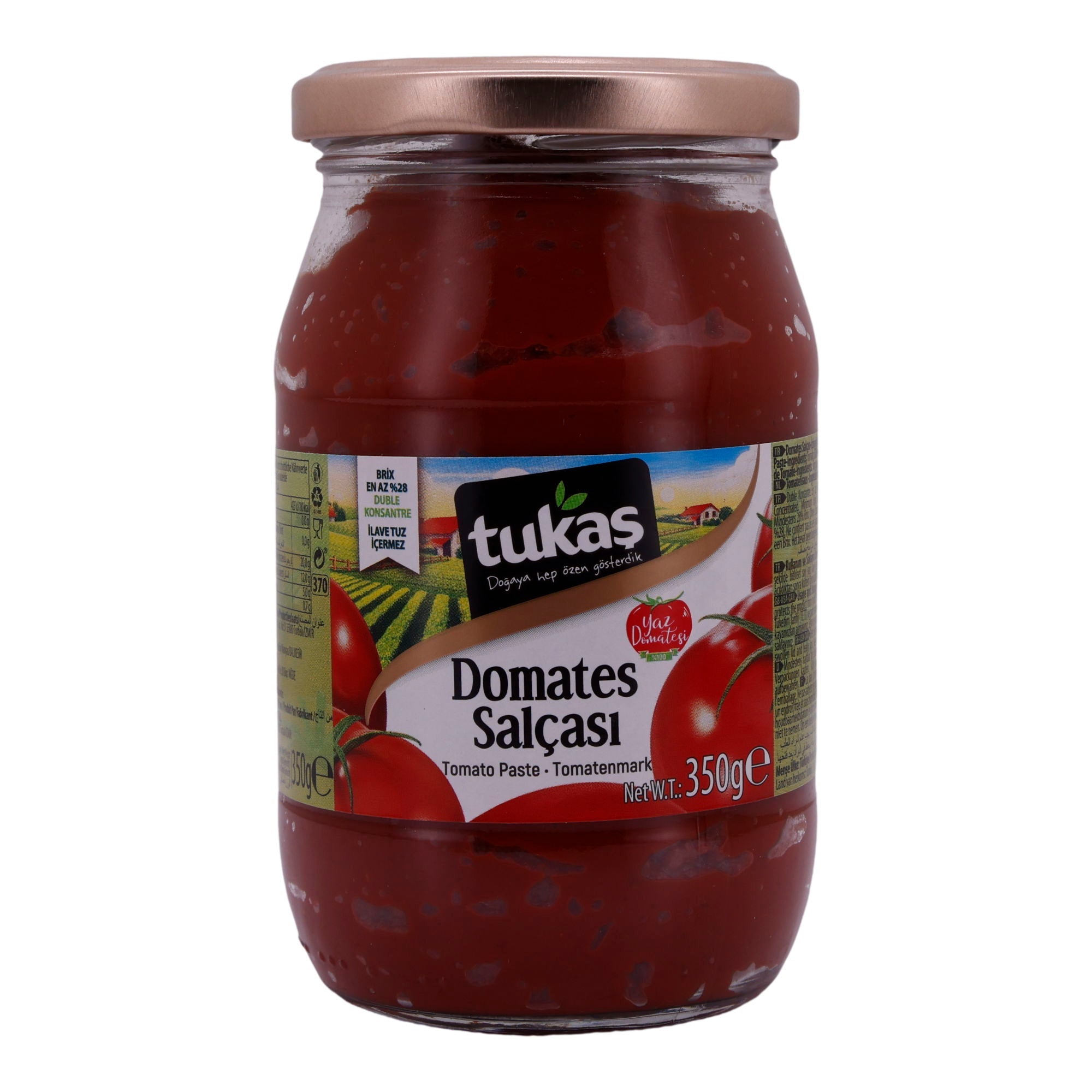 Tomatenmark Tukaş | Doppelt konzentriert | Aus Sommer - Tomaten | 350 g Glas - Taste Your World